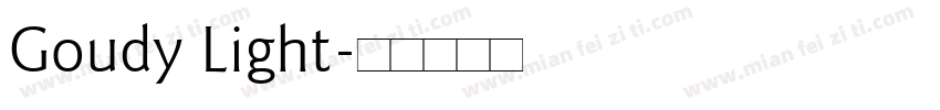 Goudy Light字体转换